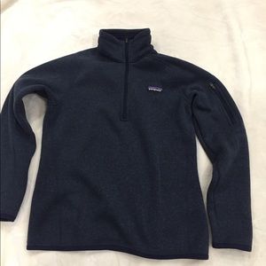 Patagonia blue quarter zip sweater size medium